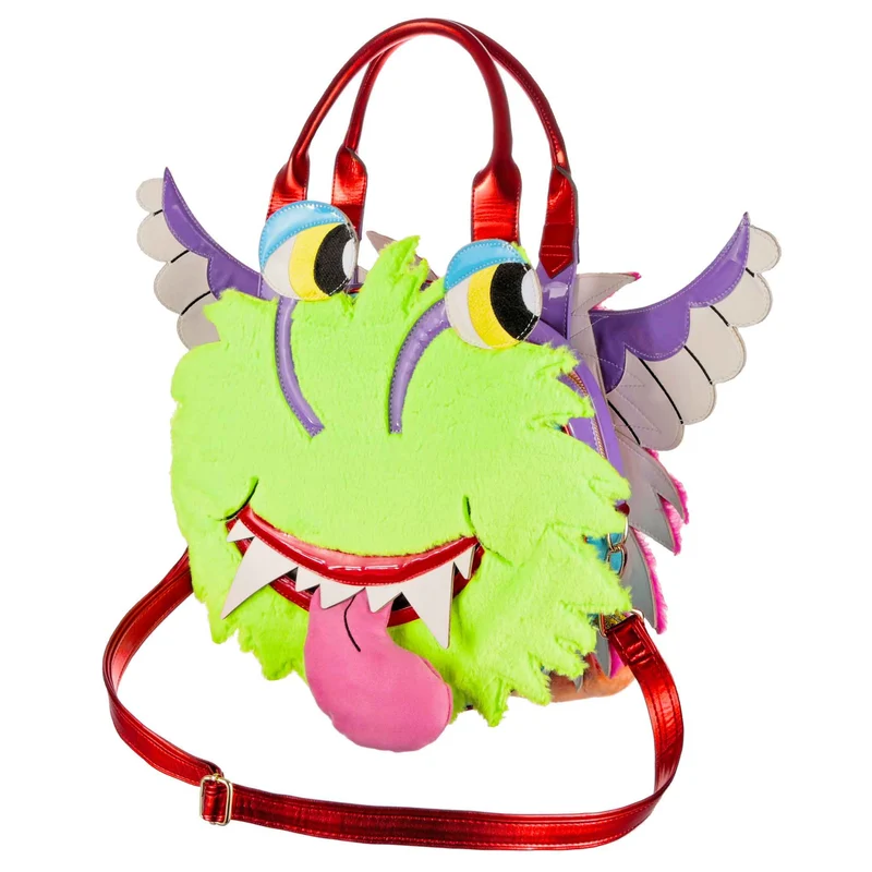 Irregular Choice Womens Fluffy Freaks Tasche - Grün