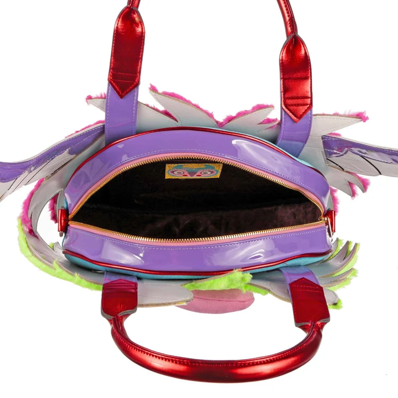 Irregular Choice Womens Fluffy Freaks Tasche - Grün
