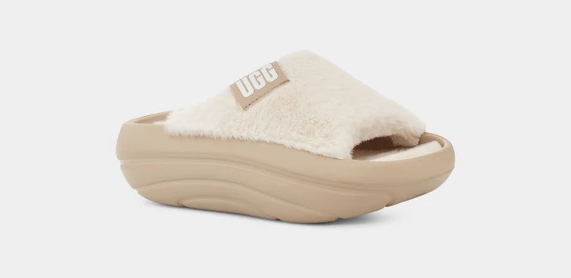 UGG Womens FoamO Plush Slide - Senfsamen