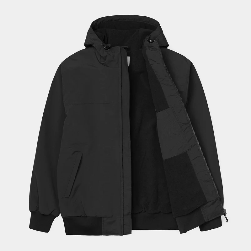 Carhartt WIP Segeljacke mit Kapuze für Herren – Schwarz / Weiß