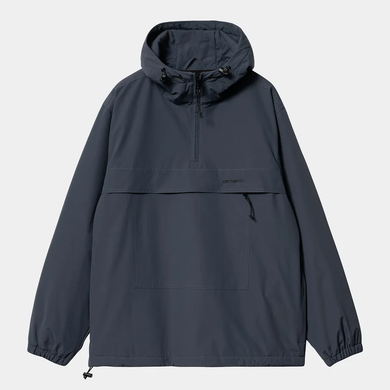 Carhartt WIP Herren-Windbreaker-Pullover-Winterjacke – Blau/Schwarz