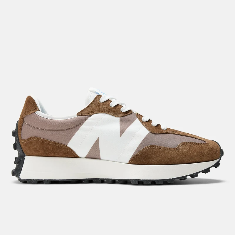 New Balance Unisex 327 Fashion Trainer – Dark Earth / Mushroom