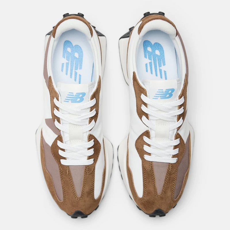 New Balance Unisex 327 Fashion Trainer – Dark Earth / Mushroom