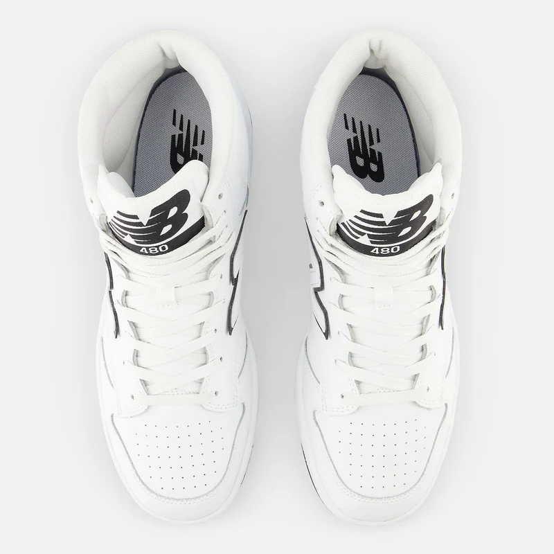 New Balance Basketball-Mode-High-Top-Turnschuhe für Herren – Weiß/Schwarz