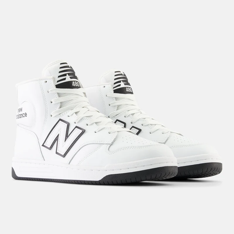 New Balance Basketball-Mode-High-Top-Turnschuhe für Herren – Weiß/Schwarz