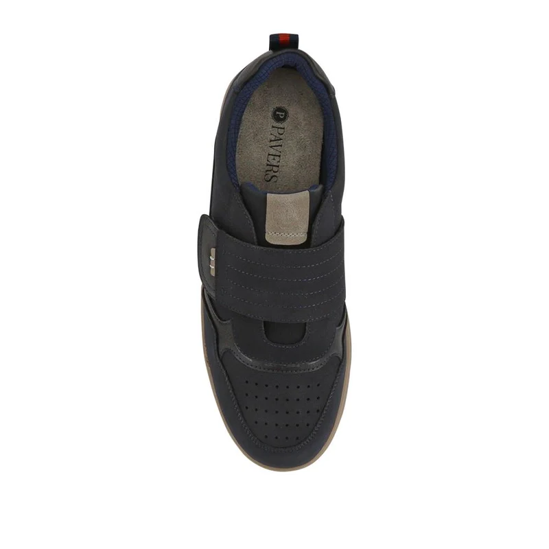 Wide-Fit Touch-Fasten Comfort Shoes - GANG41014 / 327 577 - Navy