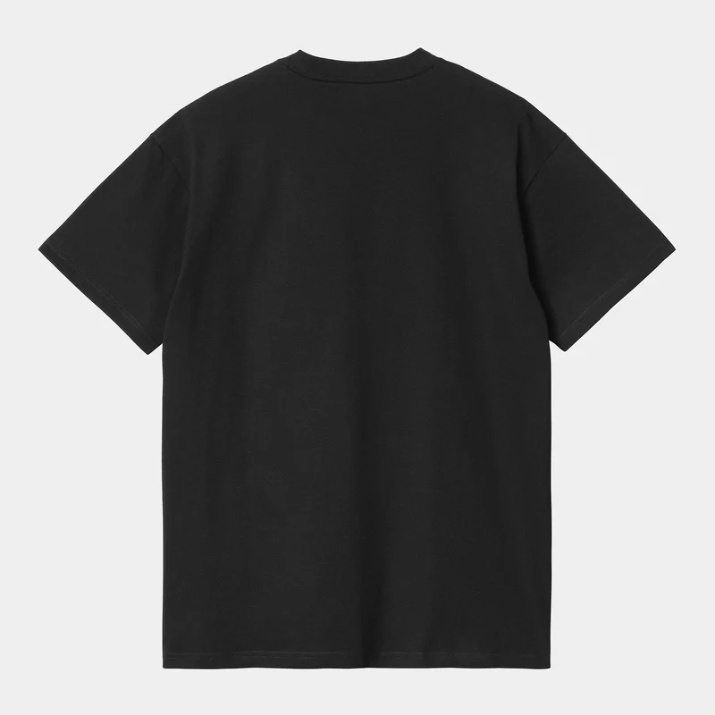 Carhartt WIP Herren Ollie Mac Huskies Kurzarm-Bio-T-Shirt – Schwarz