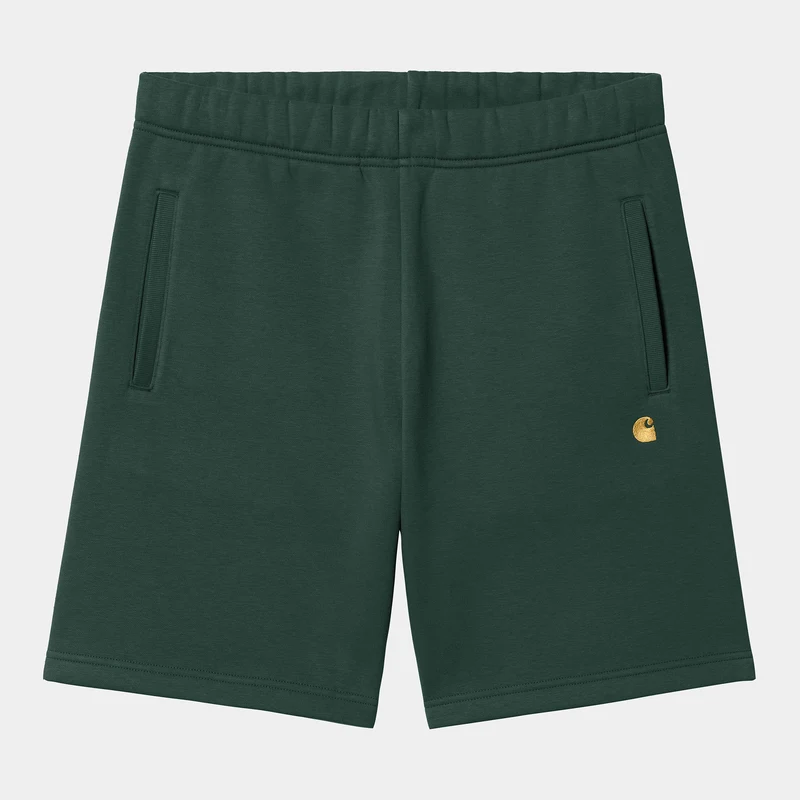 Carhartt WIP Herren Chase Sweat Short – Discovery Green