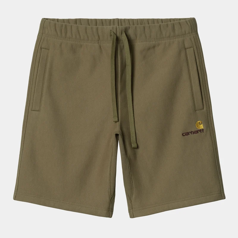 Carhartt WIP Herren American Script Sweatshorts - Lärche