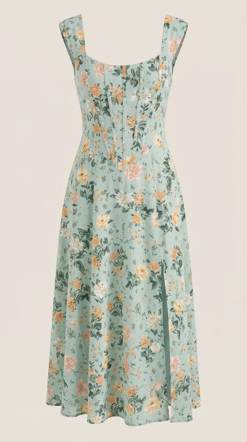 Vestito midi Dahlia | Elegante abito estivo per occasioni speciali