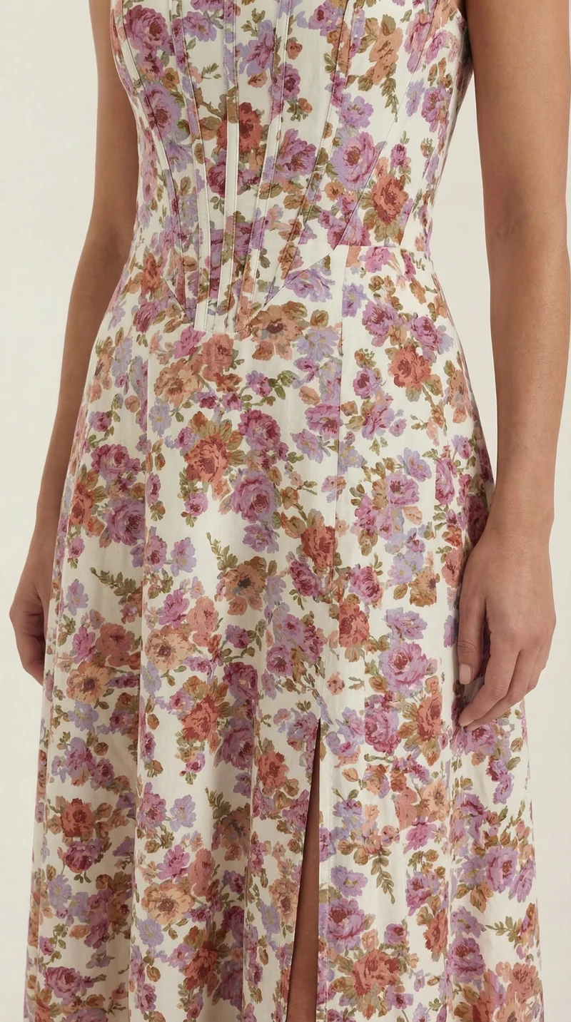 Vestito midi Dahlia | Elegante abito estivo per occasioni speciali