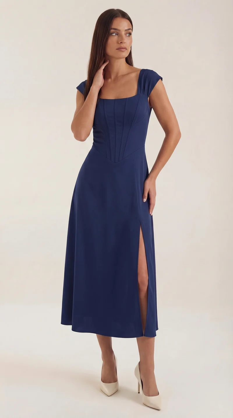 Vestito midi Dahlia | Elegante abito estivo per occasioni speciali