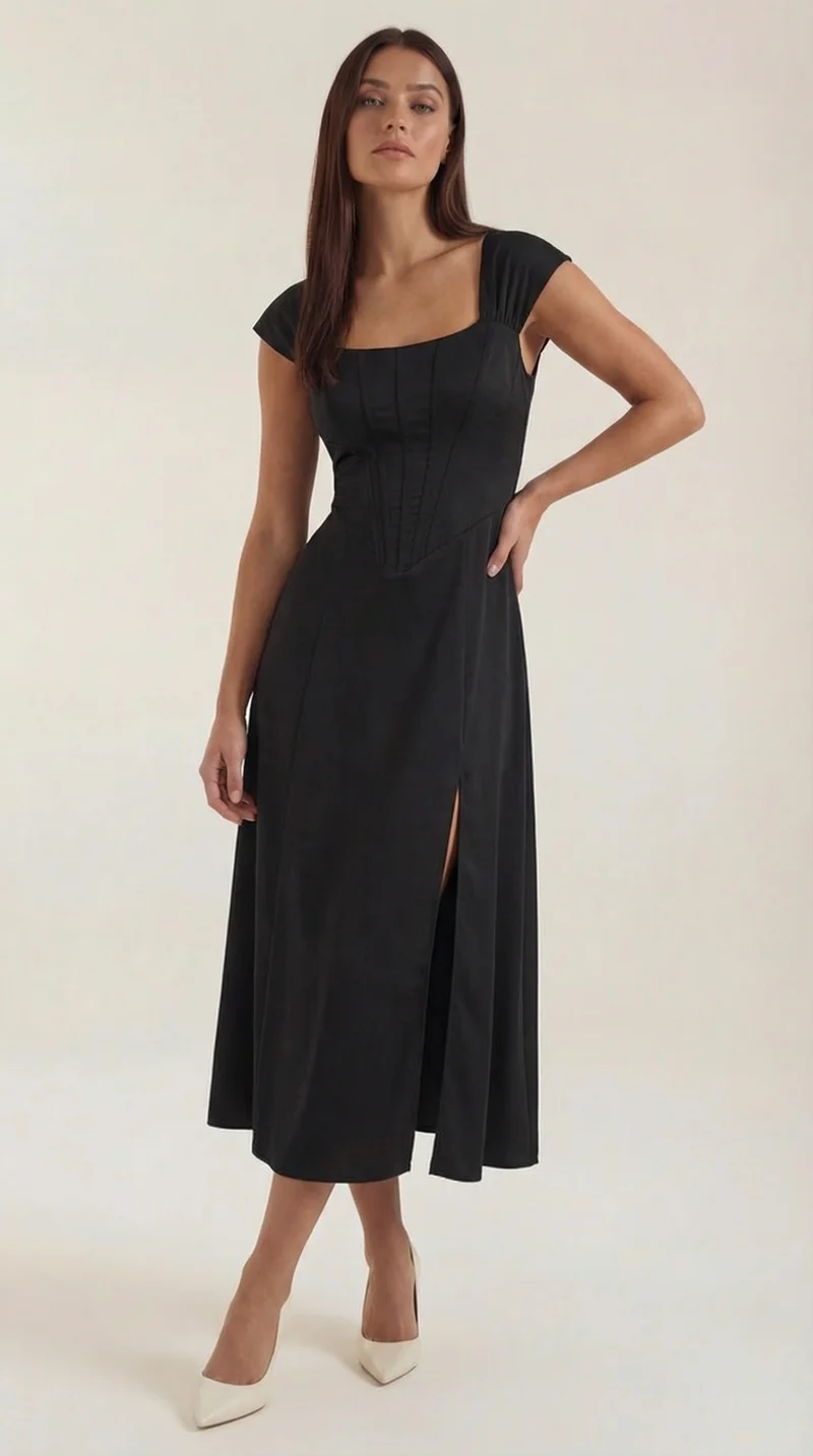Vestito midi Dahlia | Elegante abito estivo per occasioni speciali