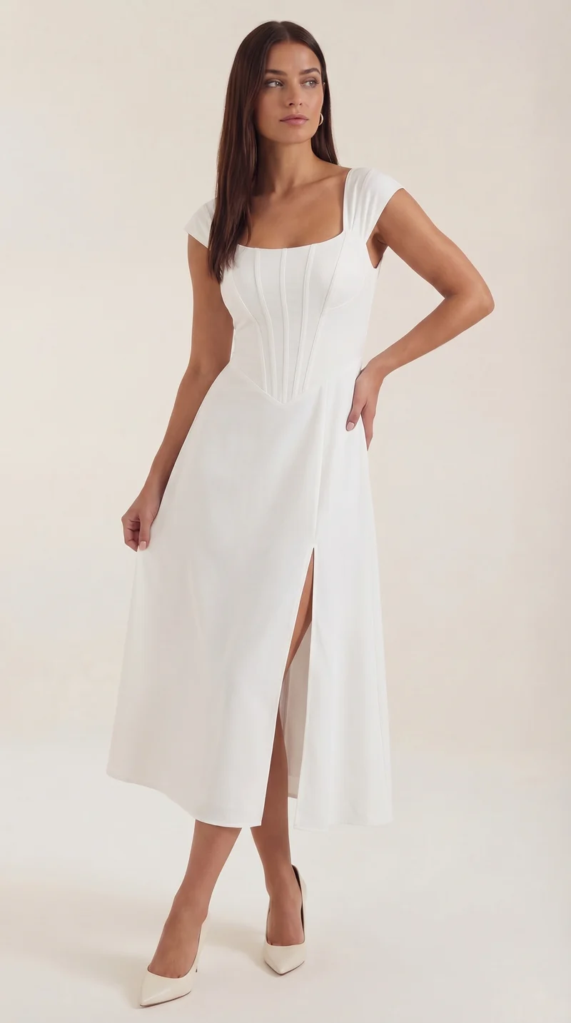Vestito midi Dahlia | Elegante abito estivo per occasioni speciali