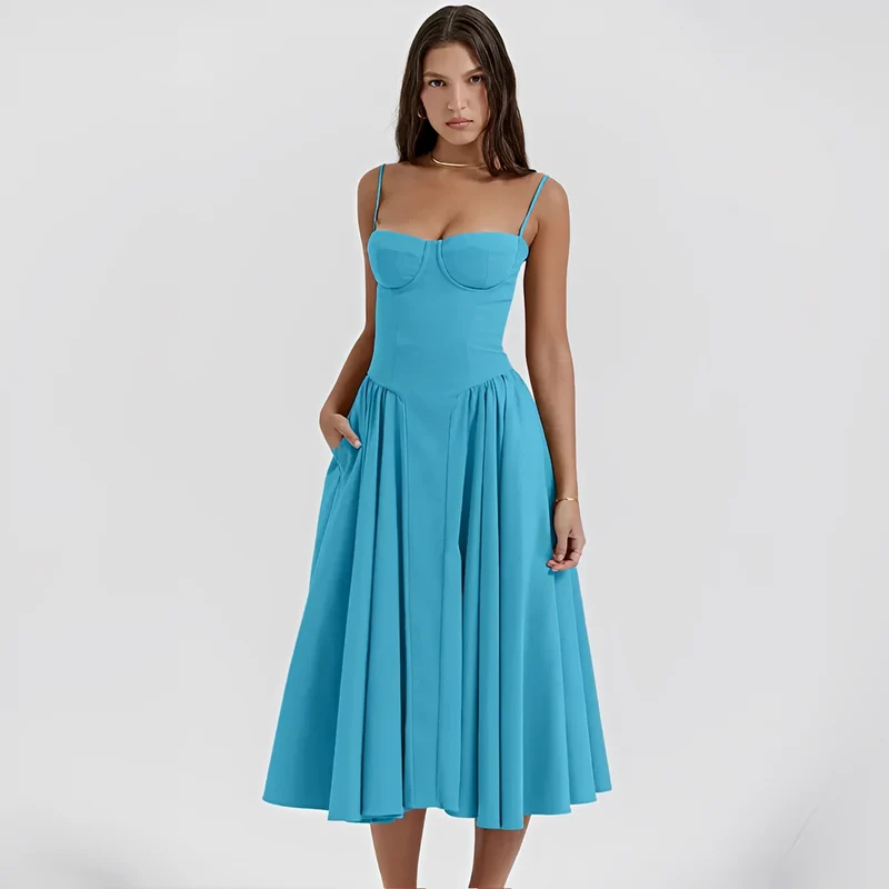 Michaela - Stilvolles und elegantes Midi-Kleid