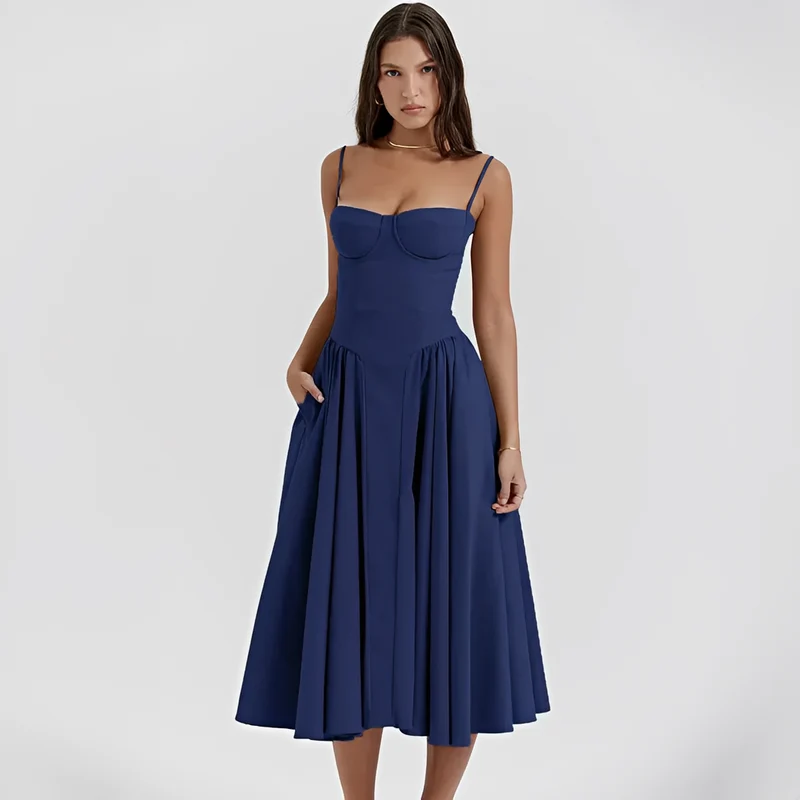 Michaela - Stilvolles und elegantes Midi-Kleid