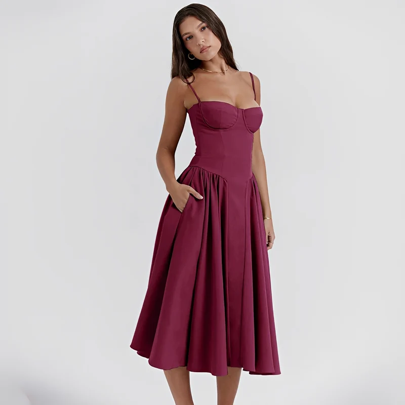 Michaela - Stilvolles und elegantes Midi-Kleid