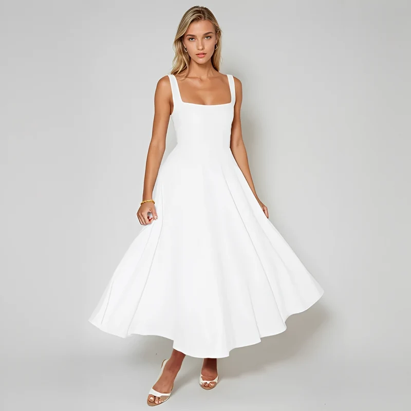 Yarabelle - Schickes Träger-Midi-Kleid