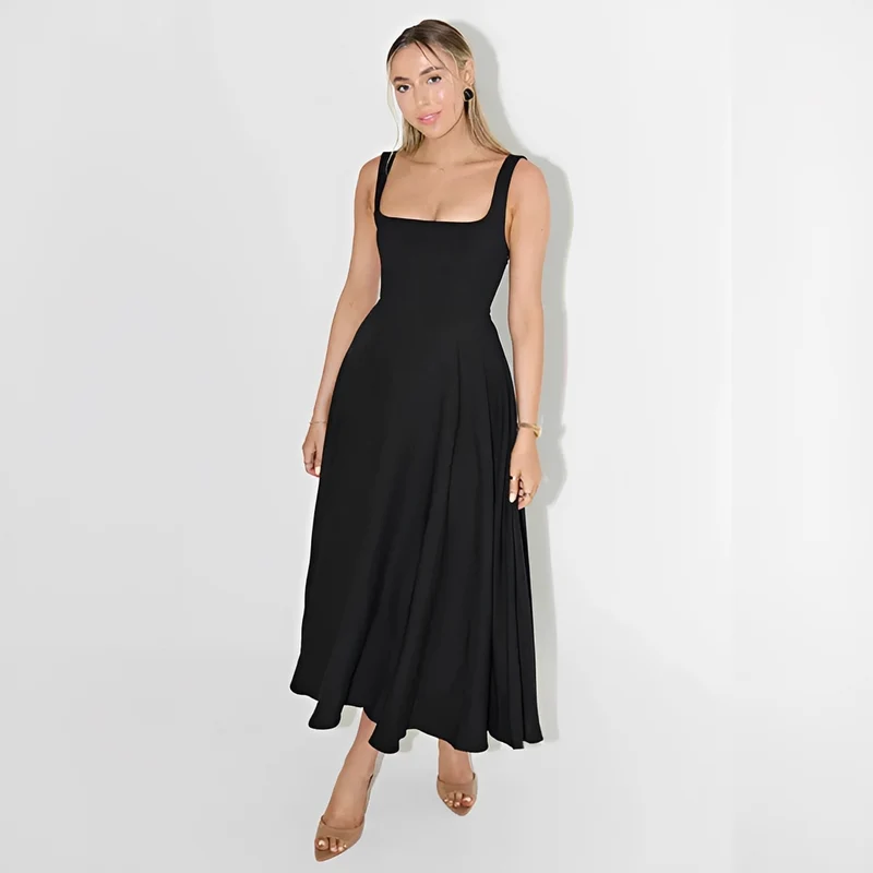 Yarabelle - Schickes Träger-Midi-Kleid