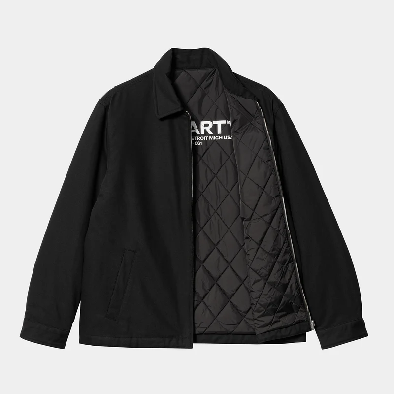 Carhartt WIP Herren Madera Jacke – Schwarz / Weiß
