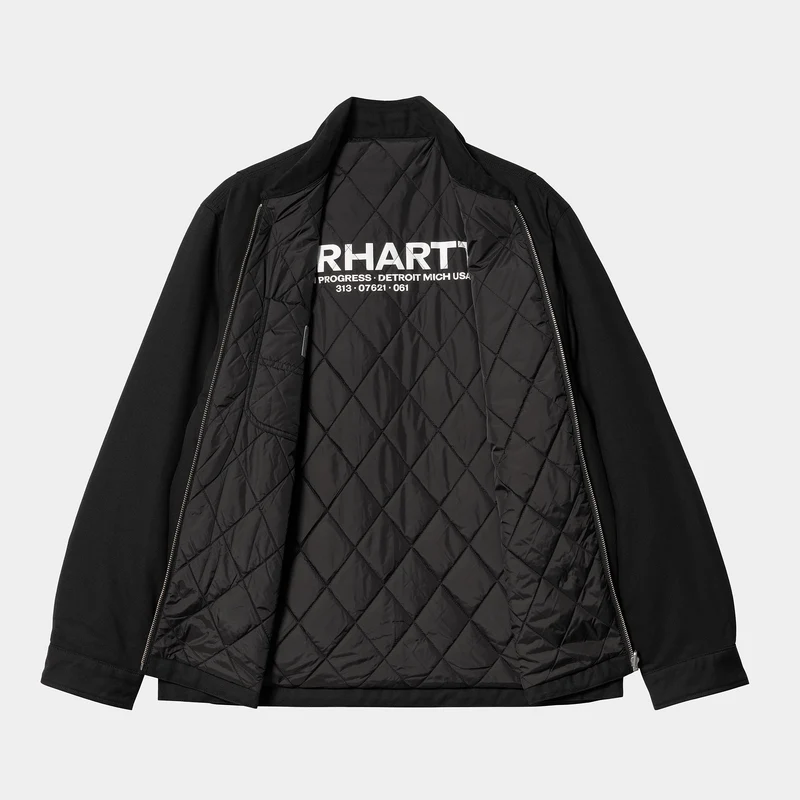 Carhartt WIP Herren Madera Jacke – Schwarz / Weiß