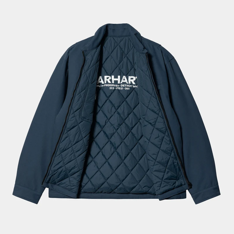 Carhartt WIP Herren-Madera-Jacke – Tintenfisch / Weiß