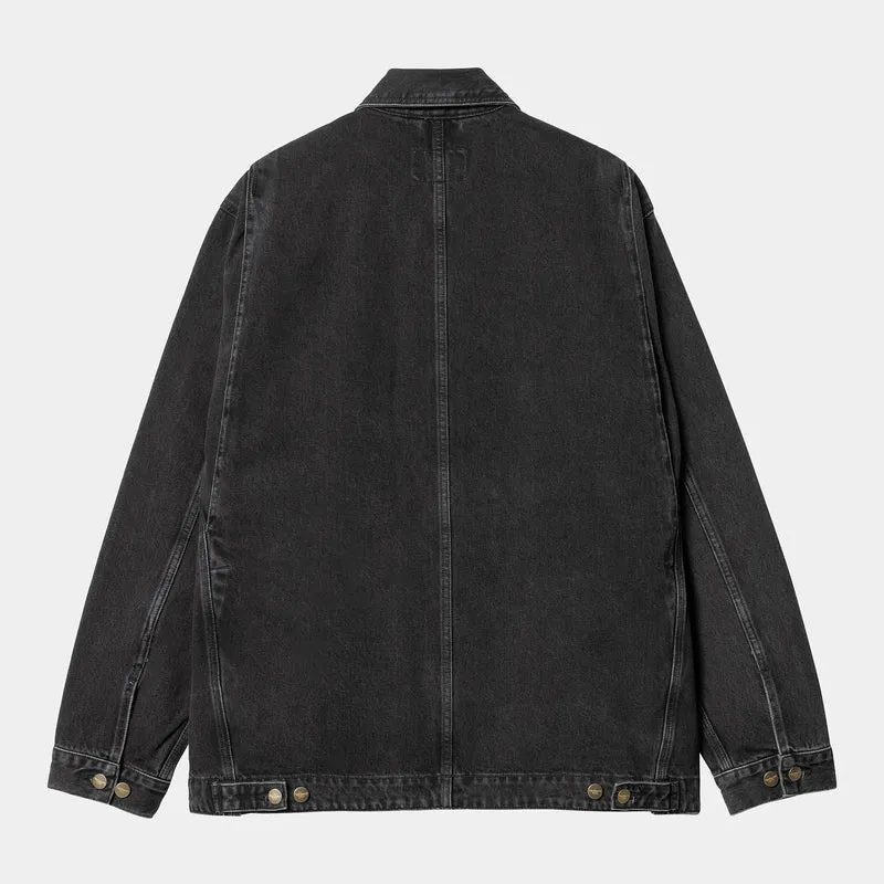 Carhartt WIP Herren Nash Stone Washed Jacke – Schwarz