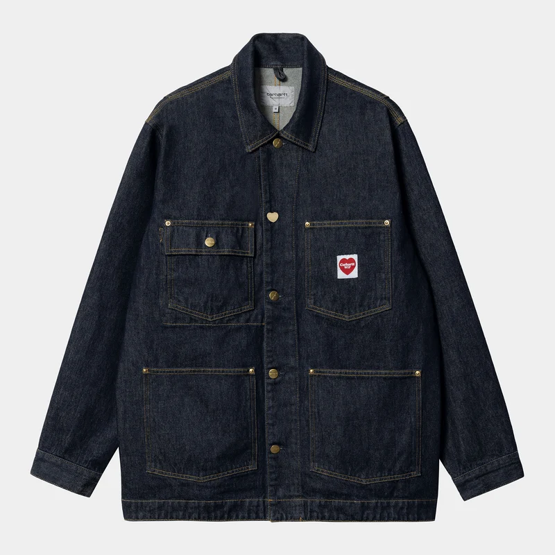 Carhartt WIP Herren Nash Rinsed Jacke – Blau