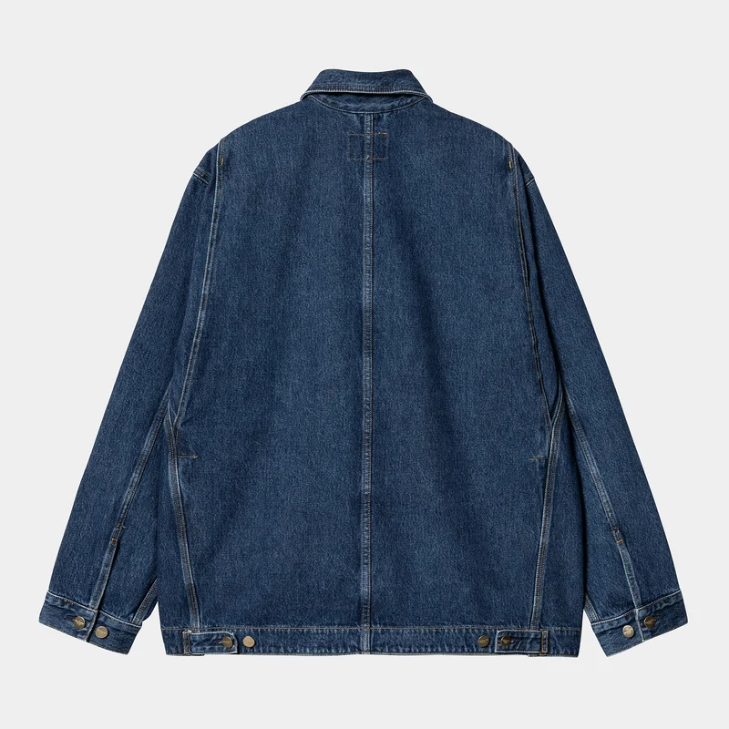 Carhartt WIP Herren Nash Stone Washed Jacke – Blau