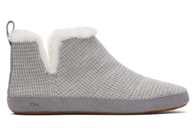 TOMS Lola-Hausschuhe für Damen – Grau Metallic