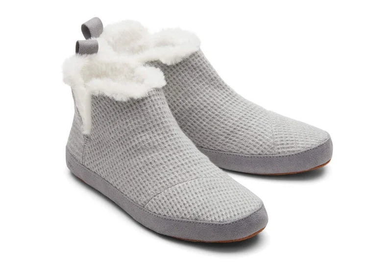 TOMS Lola-Hausschuhe für Damen – Grau Metallic