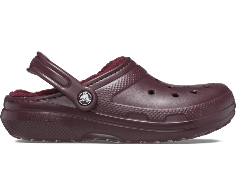 Crocs Unisex-Klassiker Lined Clog - Dunkle Kirsche