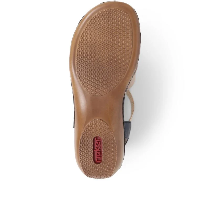 Slingback Sandals - RKR39532 / 325 028 - Navy-Beige