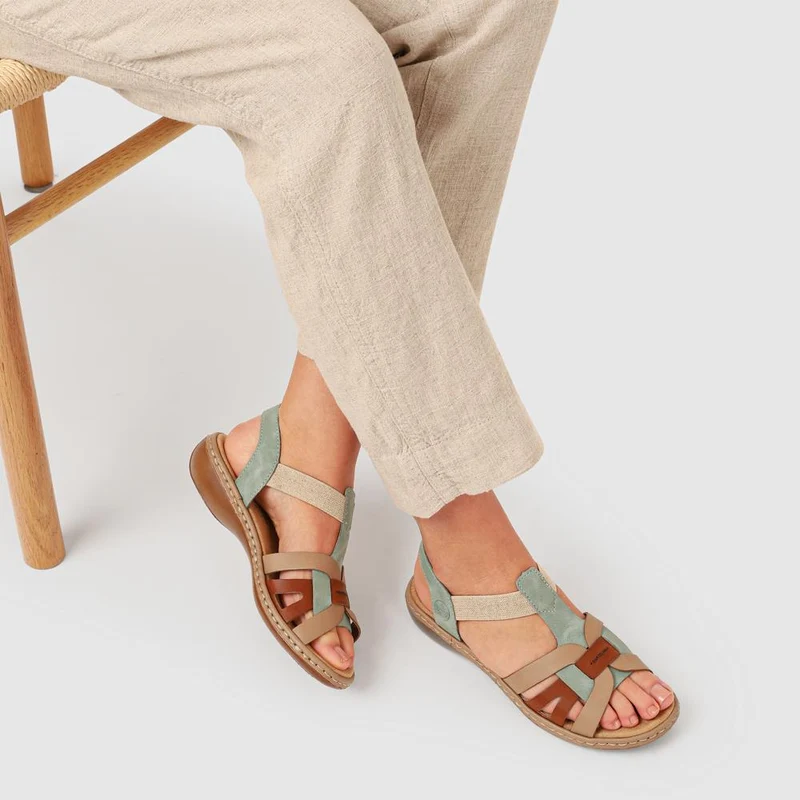Slingback Sandals - RKR39532 / 325 028 - Green