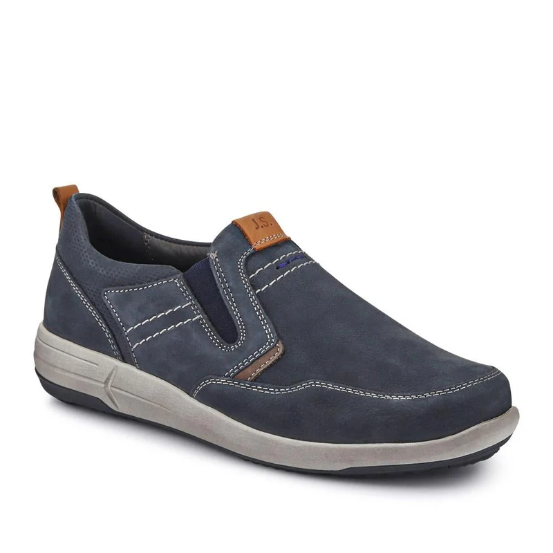 Wide-Fit Leather Slip-On Shoes - JOSEF41508 / 327 048