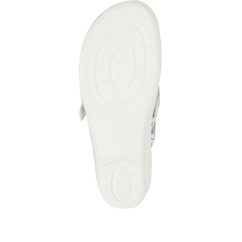 Fly Flot Floral Print Clogs - FLY29028 / 313 800 - White Floral