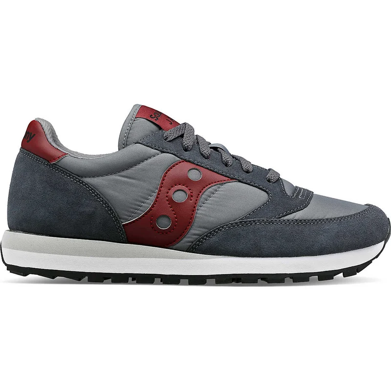 Saucony Herren-Jazz-Original-Trainer – Grau/Dunkelrot