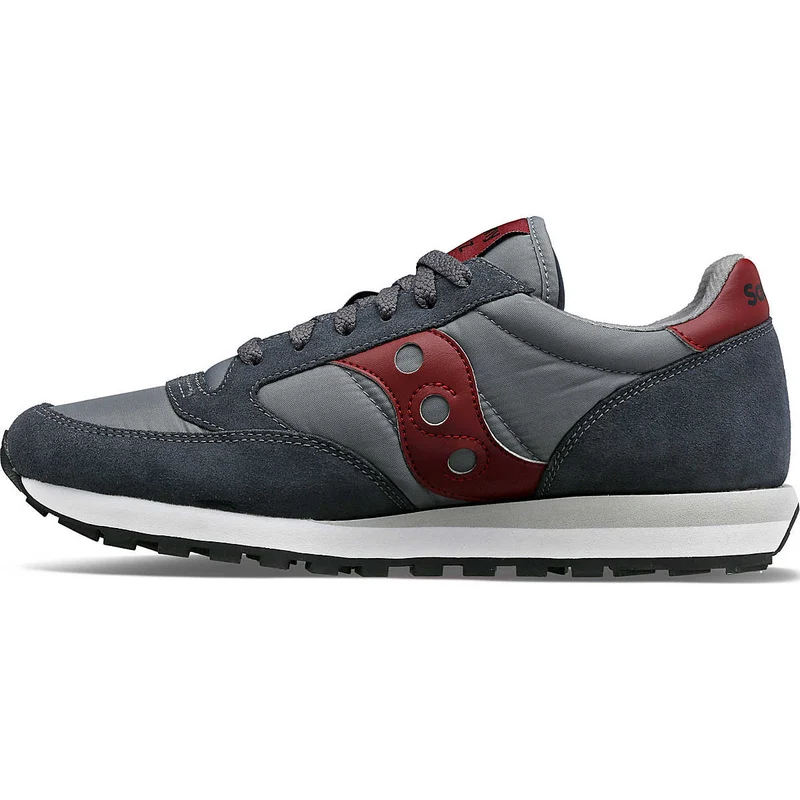 Saucony Herren-Jazz-Original-Trainer – Grau/Dunkelrot