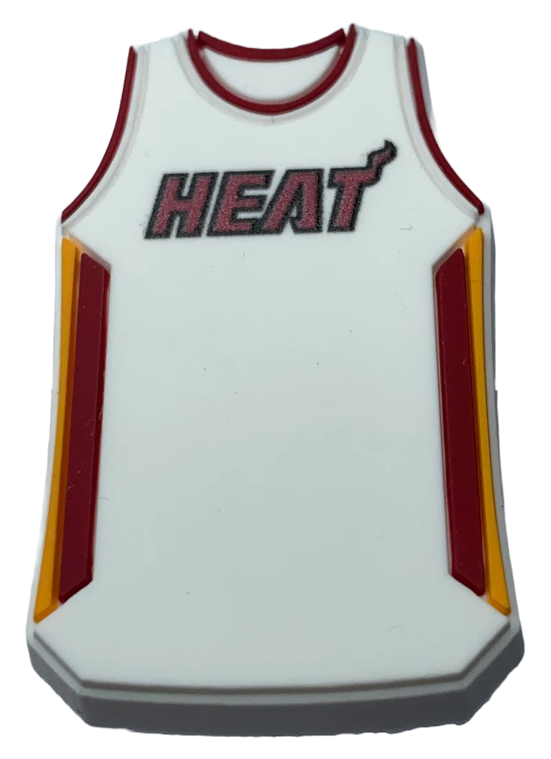 Crocs Jibbitz NBA Miami Heat White Jersey Charm