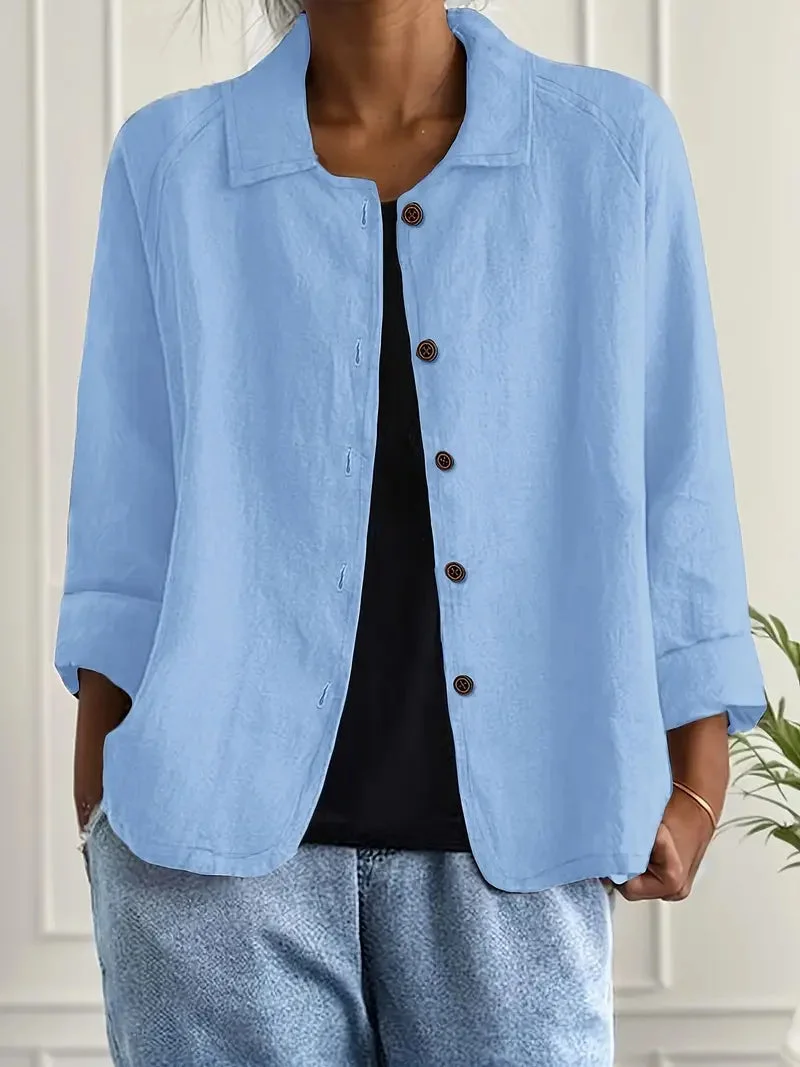 Cardigan donna lungo | Maglia stile camicia elegante, giacca di mezza stagione