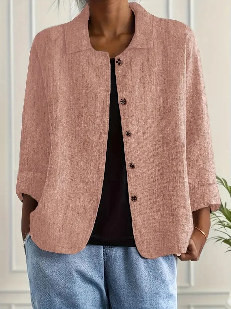 Cardigan donna lungo | Maglia stile camicia elegante, giacca di mezza stagione