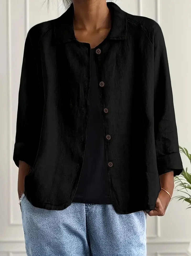 Cardigan donna lungo | Maglia stile camicia elegante, giacca di mezza stagione