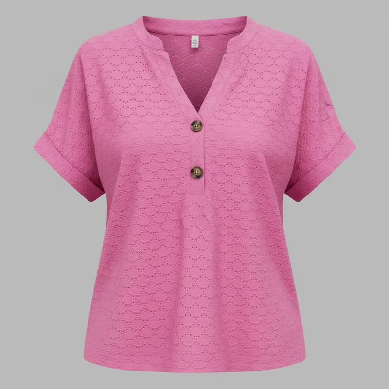 Top con scollo a V donna | Maglia casual da donna