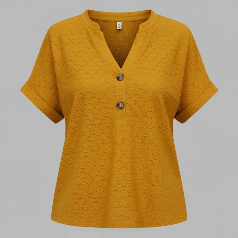 Top con scollo a V donna | Maglia casual da donna