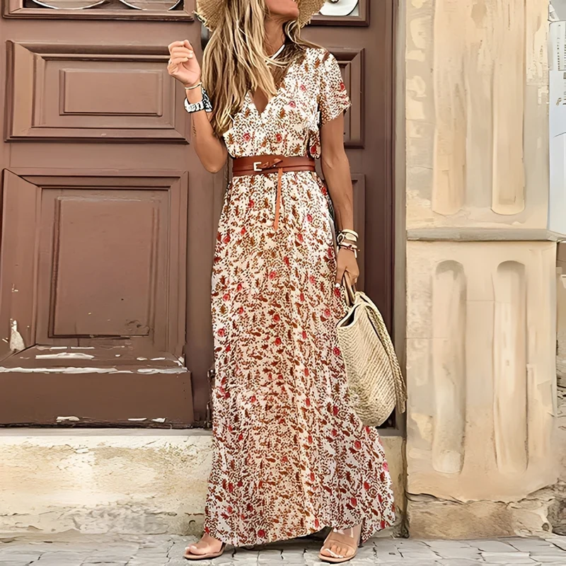 Lunna - Schickes Boho-Maxikleid