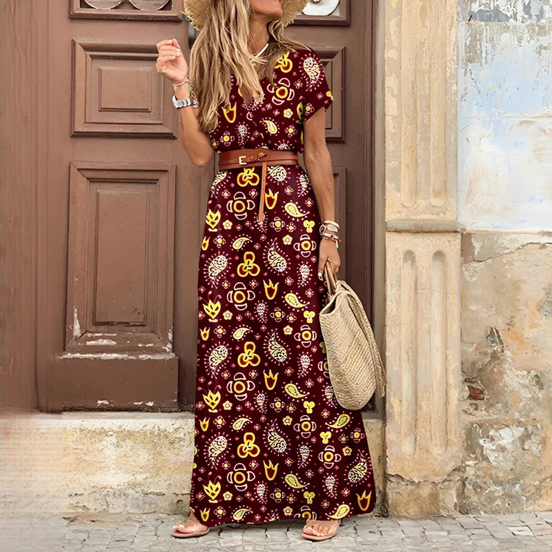 Lunna - Schickes Boho-Maxikleid