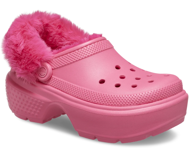 Crocs Unisex Classic Stomp Lined Clog - Hyper Pink