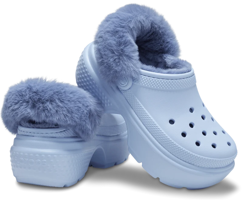 Crocs Unisex Classic Stomp Lined Clog - Blauer Kalzit