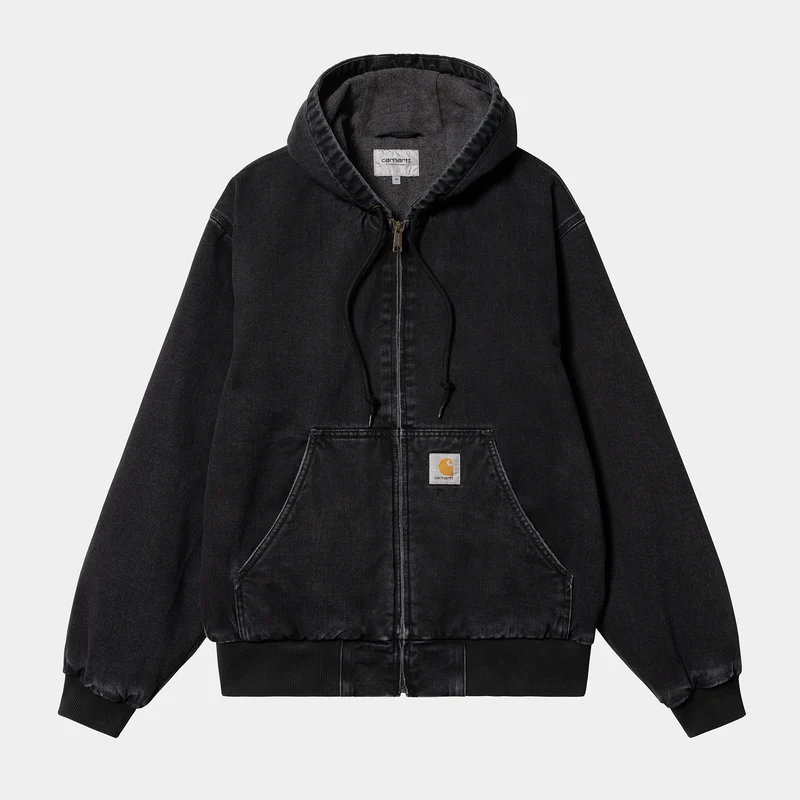 Carhartt WIP Herren OG Active Stone-Washed Jacke - Schwarz
