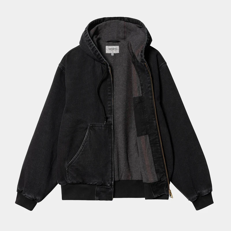 Carhartt WIP Herren OG Active Stone-Washed Jacke - Schwarz